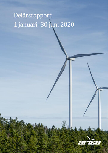 Thumbnail Arise AB Half-year Report 2020-h1