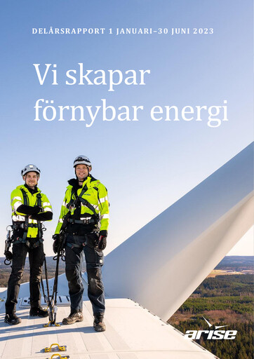 Thumbnail Arise AB Half-year Report 2023-h1