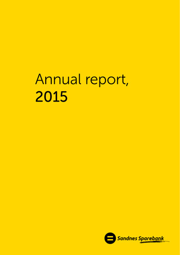Thumbnail Sandnes Sparebank Annual Report 2015