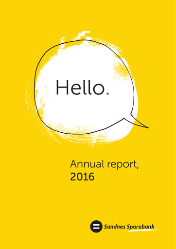 Thumbnail Sandnes Sparebank Annual Report 2016