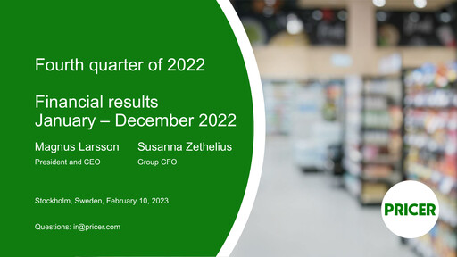 Thumbnail Pricer AB Quarterly Report 2022-q4