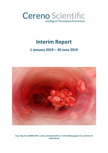 Thumbnail Cereno Scientific Half-year Report 2019-h1