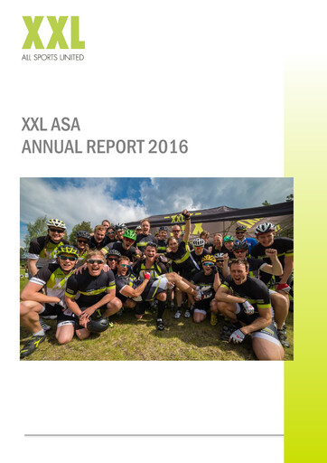Thumbnail XXL ASA Annual Report 2016
