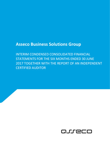 Thumbnail Asseco Business Solutions Half-year Report 2017-h1