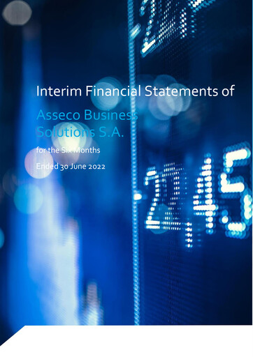 Thumbnail Asseco Business Solutions Half-year Report 2022-h1
