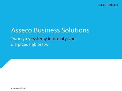 Thumbnail Asseco Business Solutions Half-year Report 2018-h1