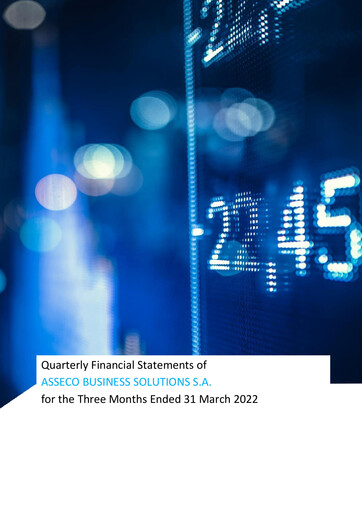 Thumbnail Asseco Business Solutions Quarterly Report 2022-q1