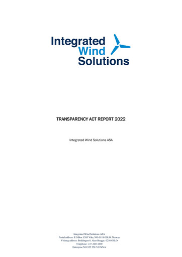 Thumbnail Integrated Wind Solutions ESG Report 2022