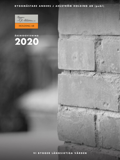 Thumbnail Byggmästare Anders J Ahlström Annual Report 2020
