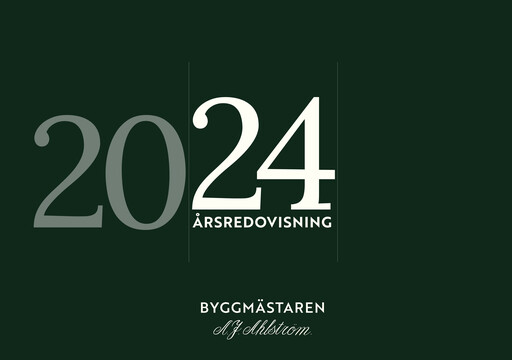 Thumbnail Byggmästare Anders J Ahlström Annual Report 2024