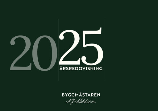 Thumbnail Byggmästare Anders J Ahlström Annual Report 2025