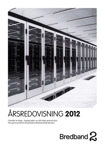 Thumbnail Bredband2 i Skandinavien AB Annual Report 2012