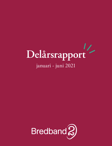Thumbnail Bredband2 i Skandinavien AB Half-year Report 2021-h1