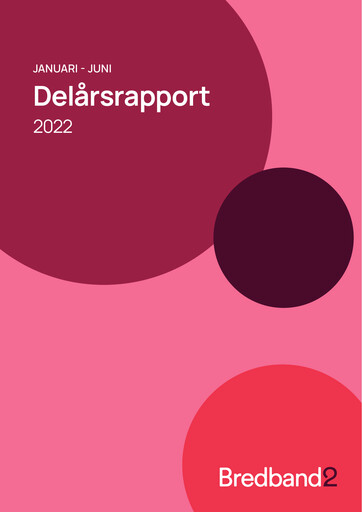 Thumbnail Bredband2 i Skandinavien AB Half-year Report 2022-h1