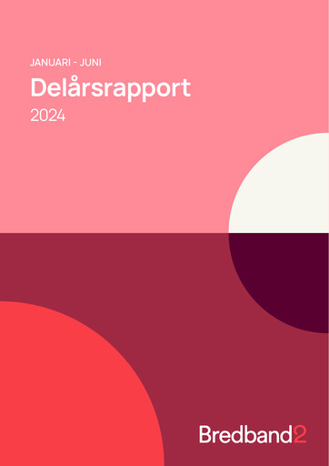Thumbnail Bredband2 i Skandinavien AB Half-year Report 2024-h1