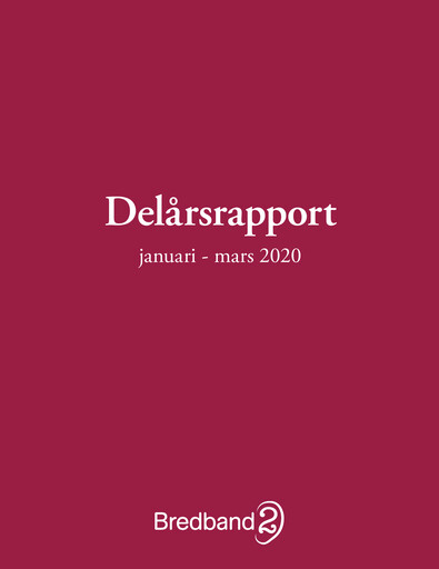 Thumbnail Bredband2 i Skandinavien AB Quarterly Report 2020-q1