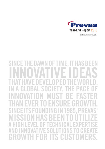 Thumbnail Prevas AB Financial Statement 2013