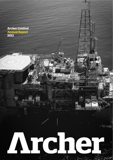 Thumbnail Archer Limited Annual Report 2013