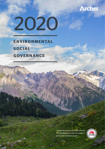 Thumbnail Archer Limited ESG Report 2020