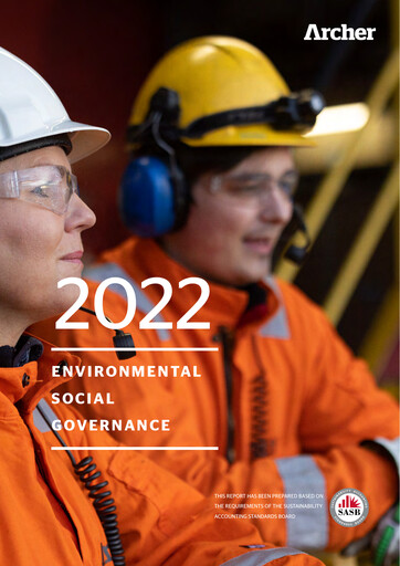 Thumbnail Archer Limited ESG Report 2022