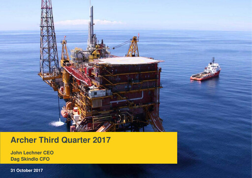 Thumbnail Archer Limited Quarterly Report 2017-q3
