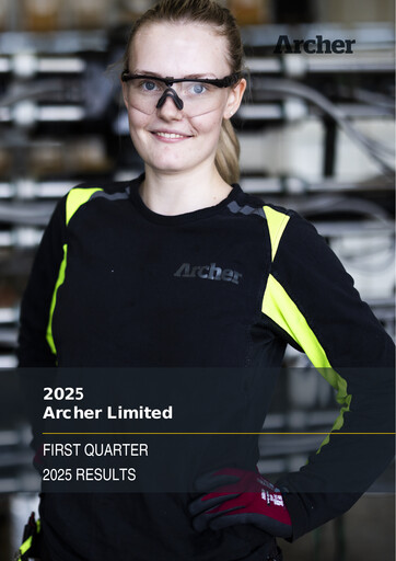 Thumbnail Archer Limited Quarterly Report 2025-q1