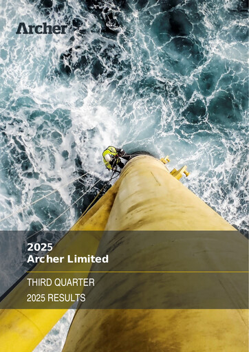 Thumbnail Archer Limited Quarterly Report 2025-q3