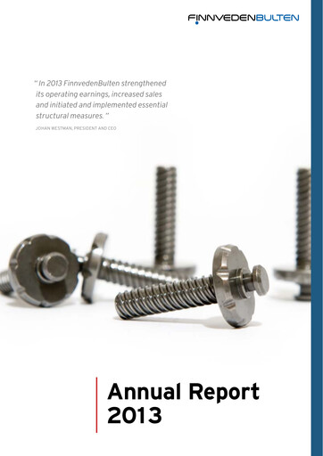 Thumbnail Bulten AB Annual Report 2013