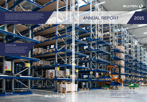 Thumbnail Bulten AB Annual Report 2015