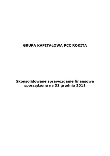Thumbnail PCC Rokita Annual Report 2011
