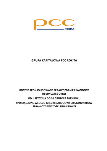Thumbnail PCC Rokita Annual Report 2015