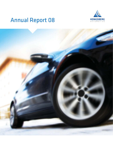 Vorschaubild Kongsberg Automotive ASA Jahresbericht 2008