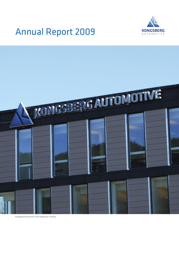 Vorschaubild Kongsberg Automotive ASA Jahresbericht 2009