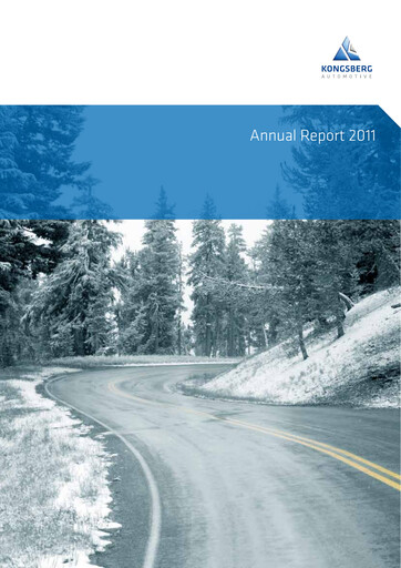 Vorschaubild Kongsberg Automotive ASA Jahresbericht 2011