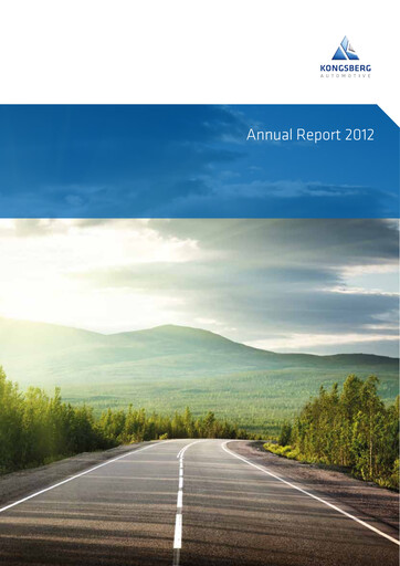 Vorschaubild Kongsberg Automotive ASA Jahresbericht 2012