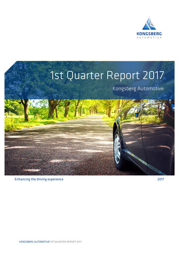 Thumbnail Kongsberg Automotive ASA Quarterly Report 2017-q1
