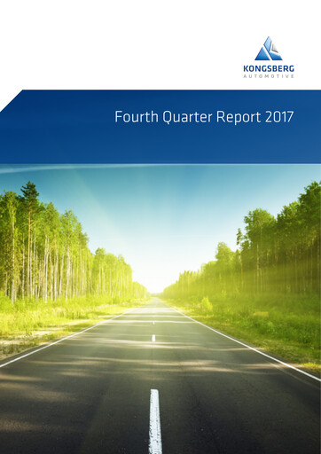 Thumbnail Kongsberg Automotive ASA Quarterly Report 2017-q4