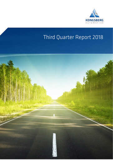 Thumbnail Kongsberg Automotive ASA Quarterly Report 2018-q3