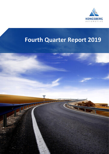Thumbnail Kongsberg Automotive ASA Quarterly Report 2019-q4