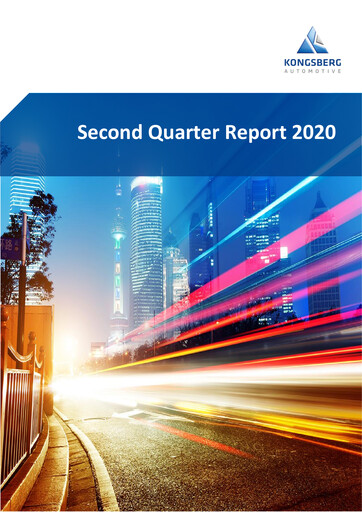 Thumbnail Kongsberg Automotive ASA Quarterly Report 2020-q2