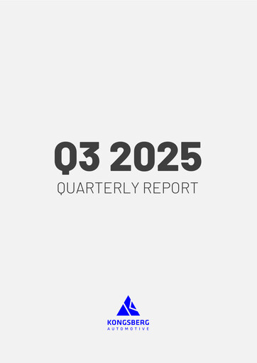 Thumbnail Kongsberg Automotive ASA Quarterly Report 2025-q3