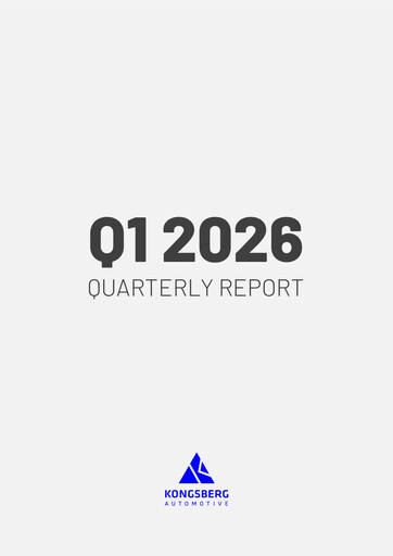 Vorschaubild Kongsberg Automotive ASA Quartalsbericht 2026-q1