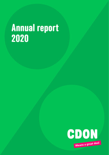 Thumbnail CDON AB Annual Report 2020