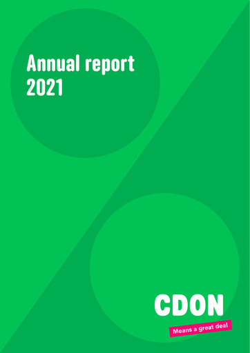 Thumbnail CDON AB Annual Report 2021