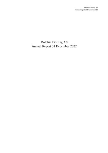 Thumbnail Dolphin Drilling Annual Report 2022