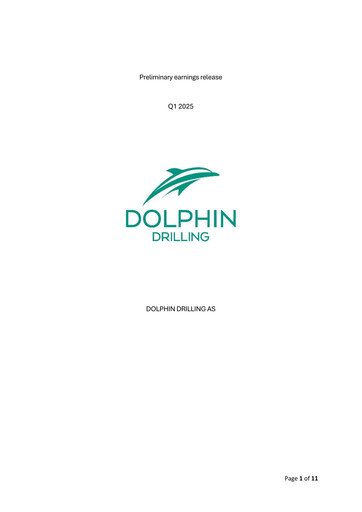 Miniature Dolphin Drilling Rapport trimestriel 2025-q1