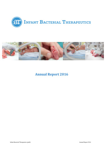 Thumbnail Infant Bacterial Therapeutics AB Annual Report 2016