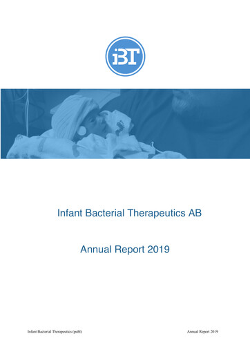 Thumbnail Infant Bacterial Therapeutics AB Annual Report 2019