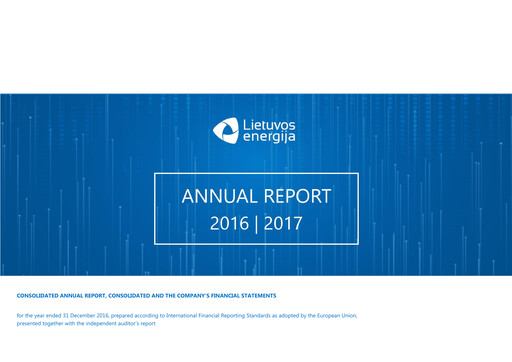Thumbnail AB Ignitis grupe Annual Report 2016