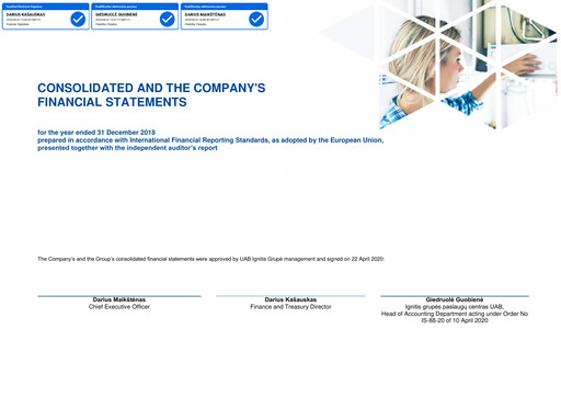 Thumbnail AB Ignitis grupe Financial Statement 2018